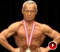 日本74岁老人荣获健美冠军 一招一式显强悍肌肉