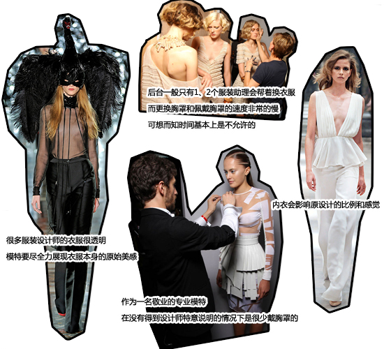 <em>模特走秀不穿</em>内衣的n个理由