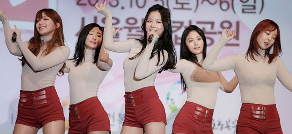 韩国女子组合exid屁股舞《上下》短裤热舞不惧严寒