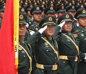 看中国阅兵方阵 气势如虹