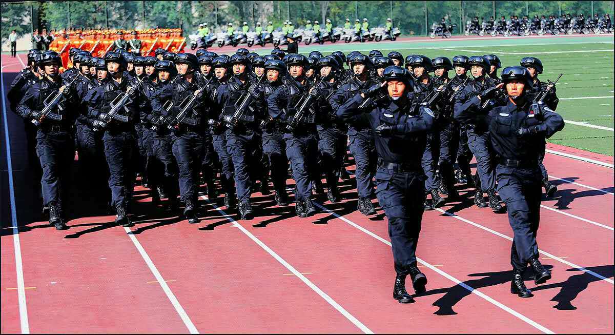 北京市公安局第十七届警体运动会开幕式彩排