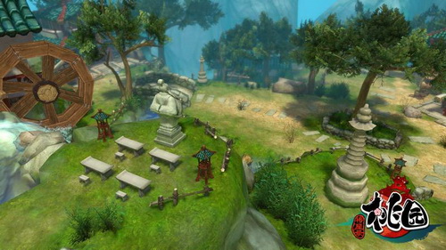 "《桃园》是第一款使用次世代引擎虚幻3研发的回合制网游,具备卓越的