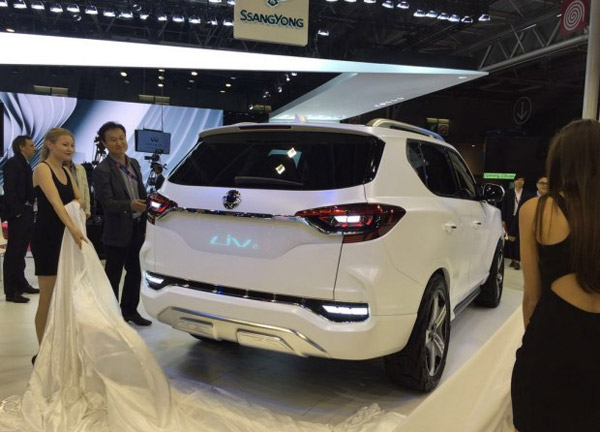 2016巴黎车展:双龙liv-2概念车巴黎车展发布